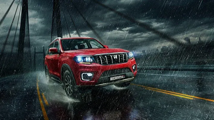 2026 scorpio N in red colour 