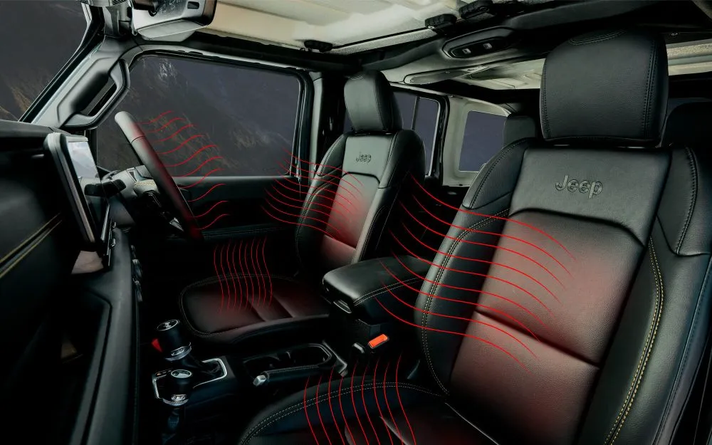 Jeep Wrangler off-road experience in India- Jeep Wrangler interior seat images.