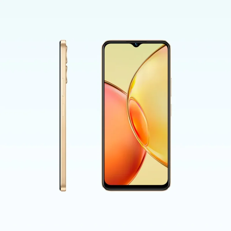 vivo y6 5g features specifications and performance details- side and front view 