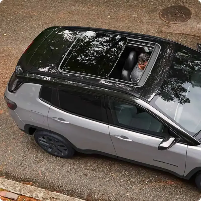 Jeep Compass interior features and comfort details-jeep compass sunroof images
