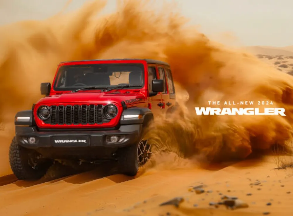 Jeep Wrangler off-road experience in India- Jeep Wrangler Red colour 