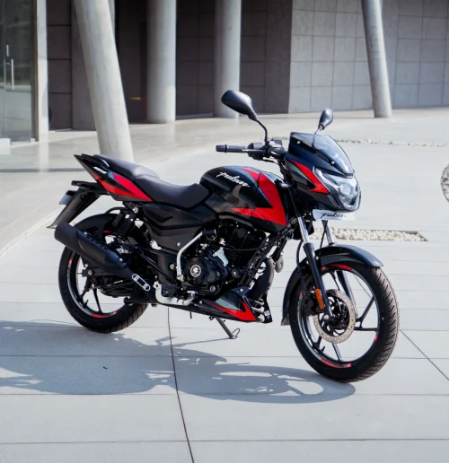 Bajaj Pulsar 125 engine performance details - Pulsar red colour real image 