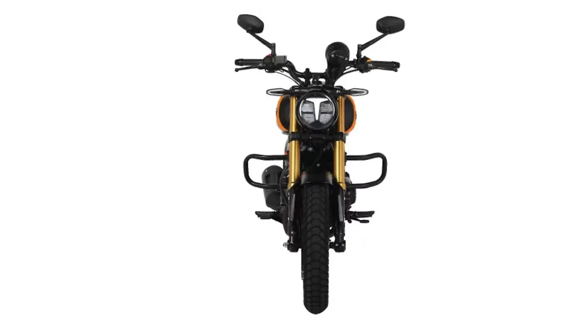 TVS Ronin mileage in city and highway - Front view 